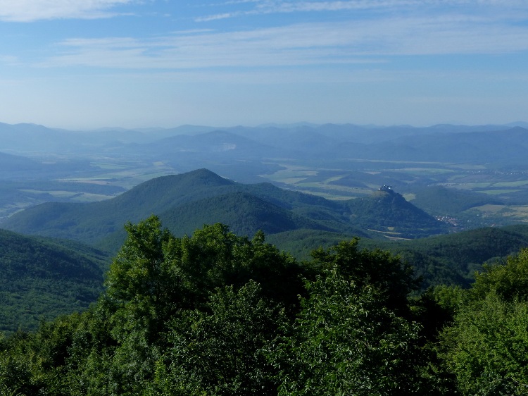 The panorama of the Hegyköz taken from the lookout tower