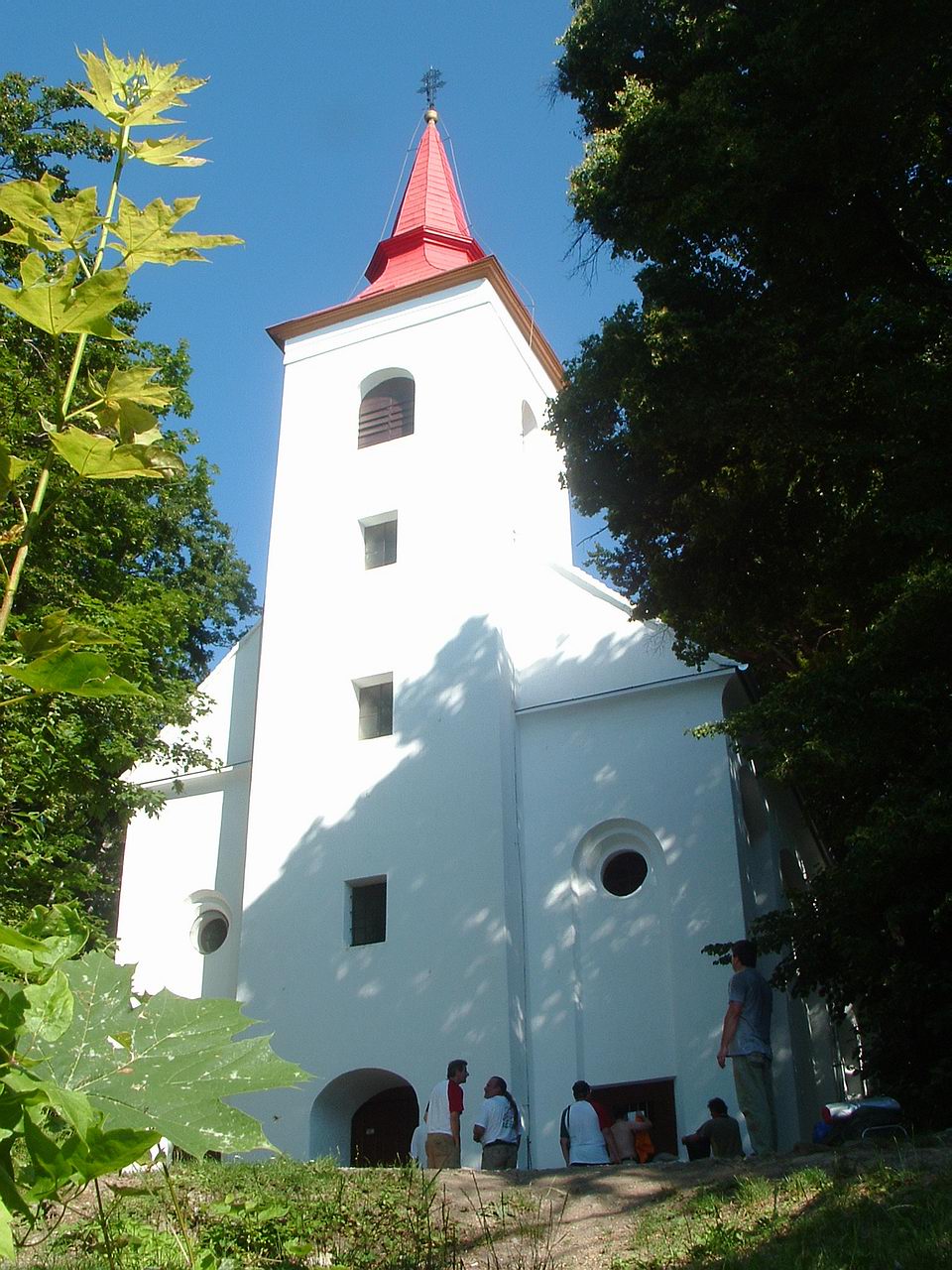 The Szent Vid Chapel stands on the top of the hill