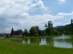 Bózsva - Az Etelka-tó mellett áll a katolikus templom