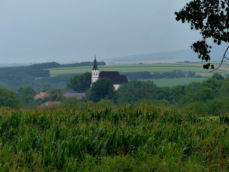 Letekintés Abaújvárra a dombról