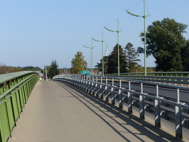 Vásárosnamény - Kerékpárút a Tisza-hídon