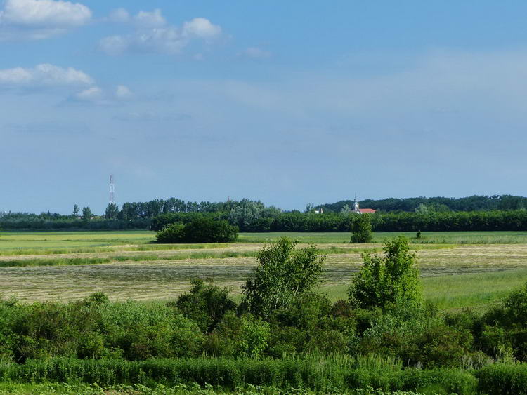 Kilátás a gátról a környékre