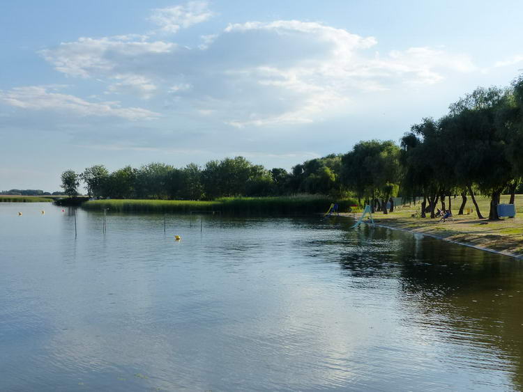 A késő délutánban sétáltam egyet a Tisza-tó partján
