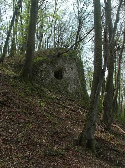 Hölgykő várának szerény romjai Hölgykő várának szerény romjai