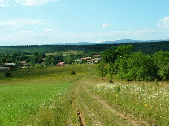 Visszapillantás Tornabarakonyra a domboldalból