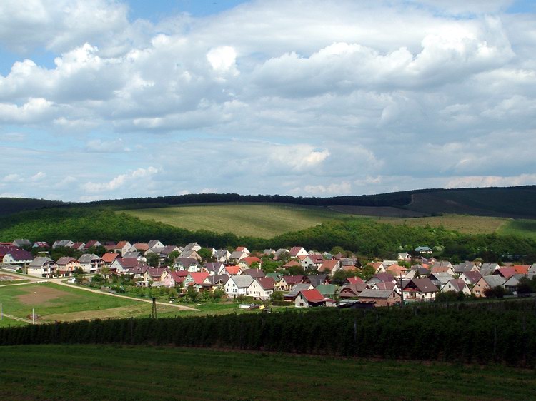 Szendehely látképe a dombokról