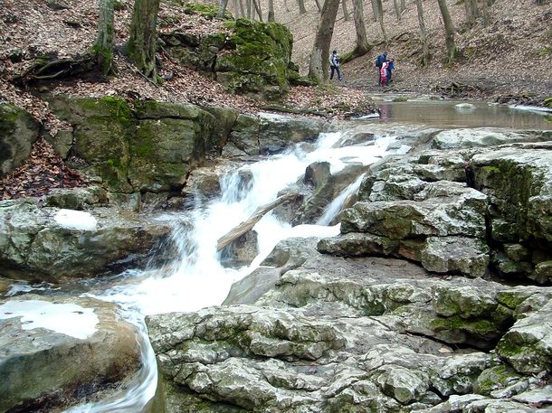 A Gaja-patak vízeséseinek a kezdete