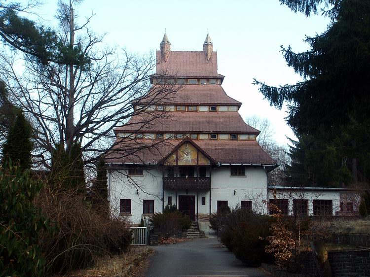 A Pagoda épülete Mátraházán. Régen turistaház volt, de már évek óta zárva van.