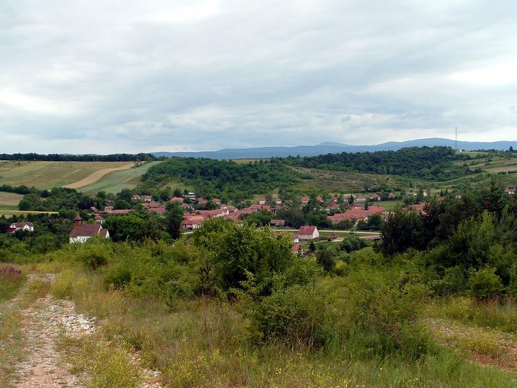 Rakacaszend - Visszatekintés a falura a Kopasz-hegyről