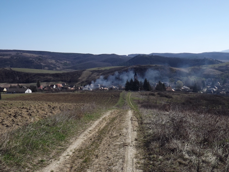 Nagybárkány village lies in the valley