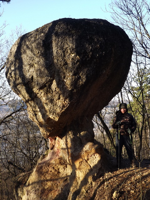 Első közös túránkon Domival a Csabai gombánál