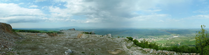 Panoramic view from the Bél-kő Mountain