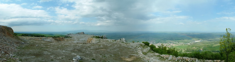 Panorámakép a Bél-kőről