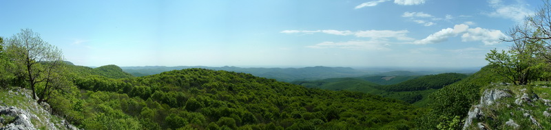 Panorámakép az Őr-kőről