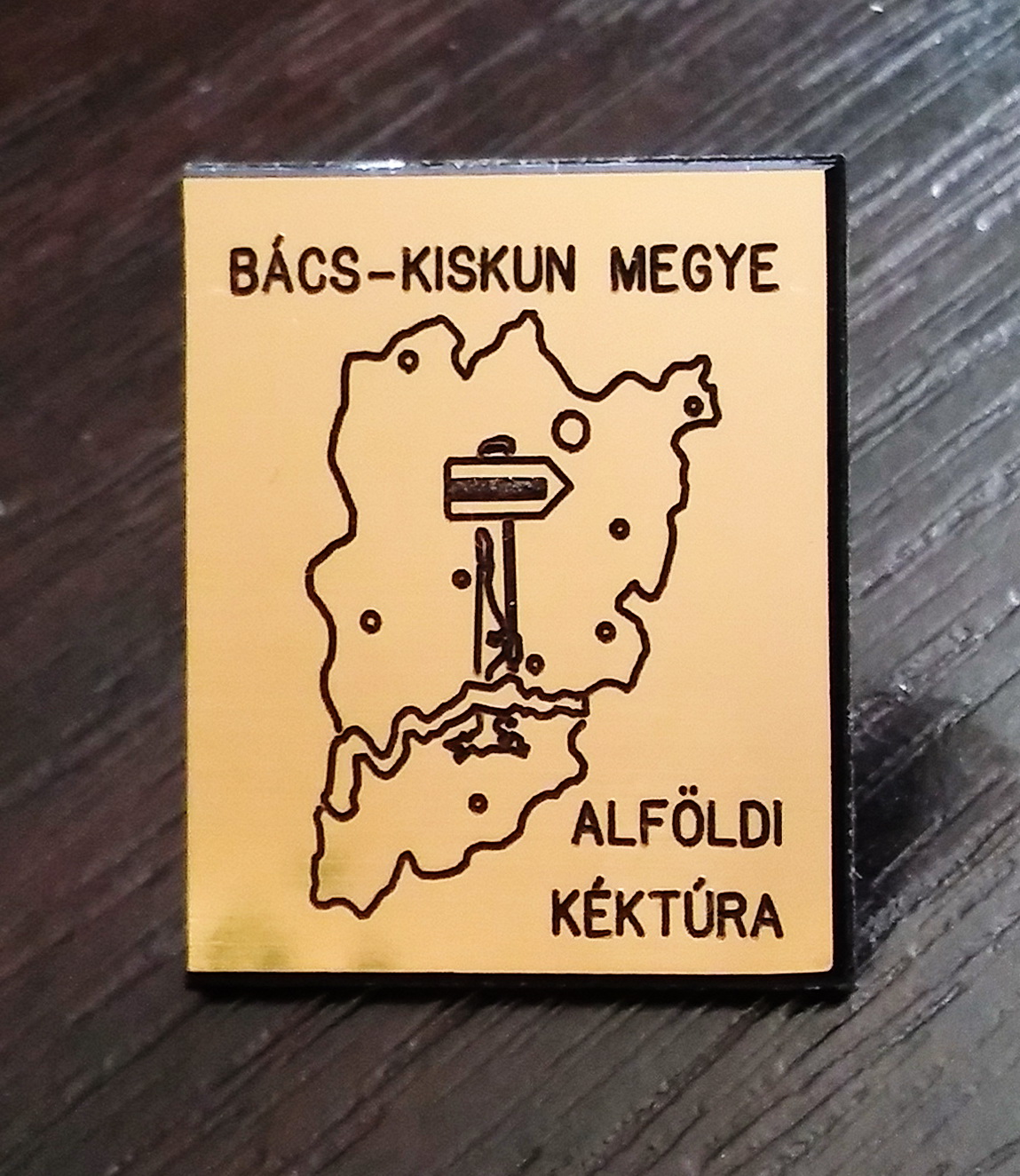 Az Alföldi Kéktúra Bács-Kiskun megye (Petróczi iskola-Baja) szakaszjelvénye - A kép megnyitásához kattints ide!