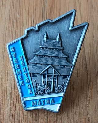 The Junior Blue Trail Hike badge of Mátra Mountains